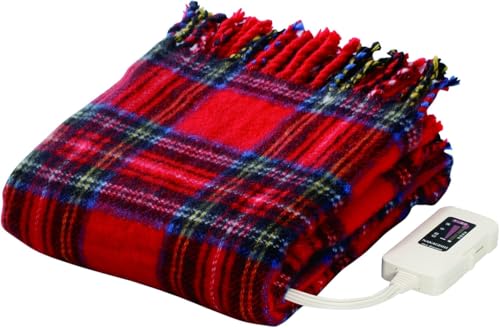 椙山紡織 日本製 電気ひざ掛け レッド 140 × 82 cm