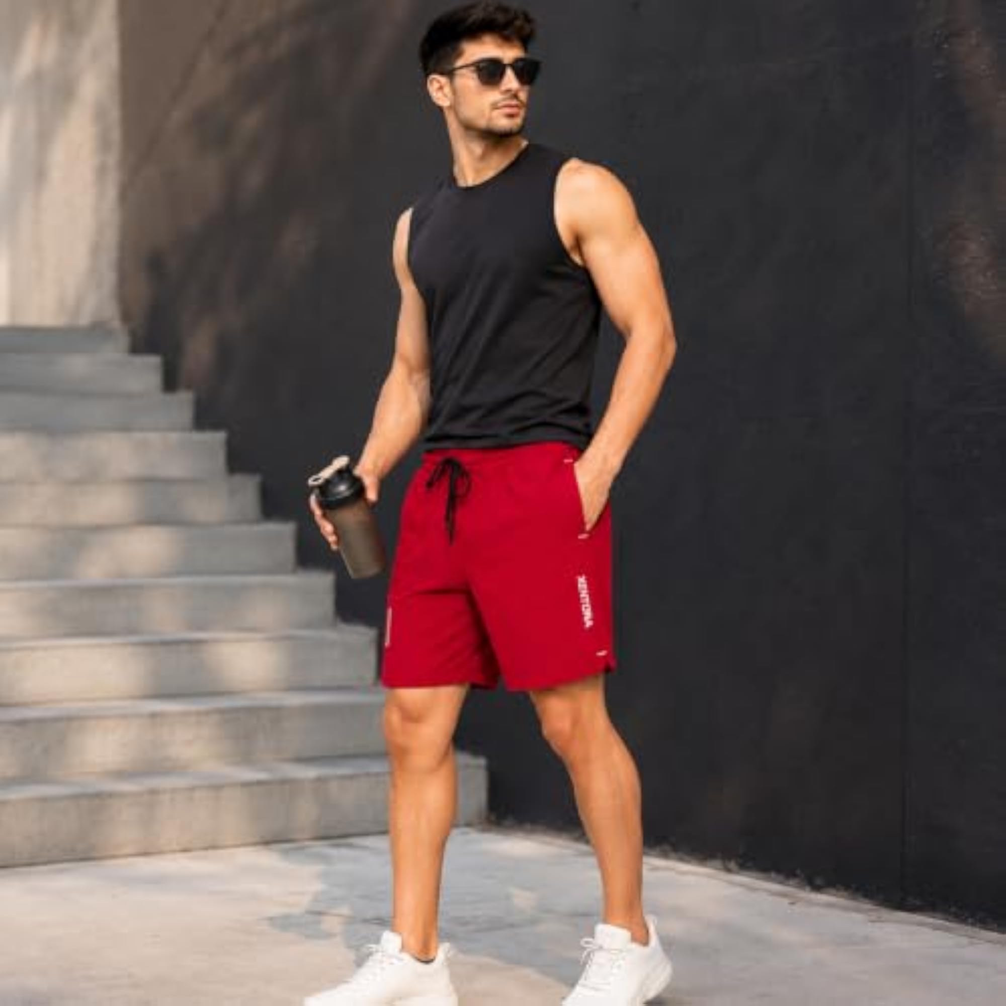 Men's Running Shorts with Drawstring
