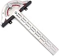 HTTMT- 18" Woodworker Edge Ruler 0-70°Adjustable Protractor Angle Finder Two Arm Carpentry Ruler Measure Layout Tool [P/N: ET-TOOL041-20-RAW]…