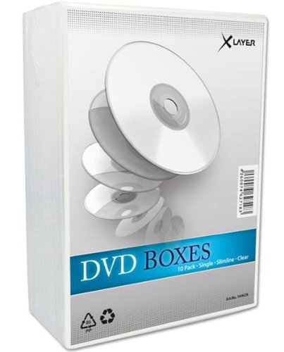 Preisvergleich Produktbild Xlayer DVD Slimline transparent 1 Zubehör 10 Stück
