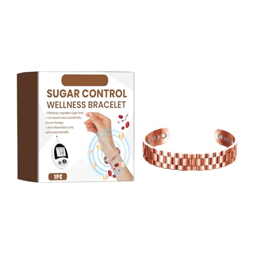 H-O-U | K-E-A Sugar Control Wellness Bracelet Face Vacuum (Rose Gold, 6CM)