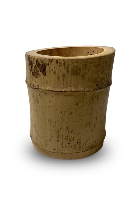 Mini urne en bambou de 0.5 litre au design épuré et finitions artisanales