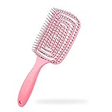 ☛ MATERIAL DE CALIDAD: el cepillo de pelo ventilado está hecho de material de resina ABS, lo que garantiza que sea duradero y liviano. Las cerdas de nailon del cepillo de ventilación para el cabello se deslizan fácilmente por cualquier peinado sin tirar ni rayar y son fáciles de limpiar.