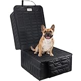 Reliadura Front Seat Covers for Dogs, Waterproof Leather Dog Car Seat Cover, Full Coverage Nonslip Scratchproof Pet Car Seat Protector, Fits Cars, Small Trucks, SUVs Bucket Seat Cover