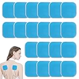 20 Stück EMS Gel Pad, 45 × 45 MM, Ersatzsets Gel Pads, Passend für Die Beurer EM 59-Serie Von Thermotherapiegeräten, ABS Trainer Ersatz Gel-Pad, Geeignet für Bauchmuskeltrainingsgeräte