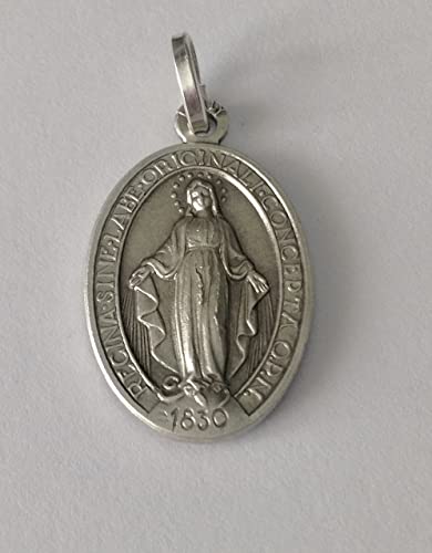 Medalla Milagrosa Plata Ley 925 Original Italia