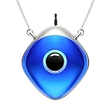 Personal Air Purifier, Chartreey Wearable Air Purifier Necklace, Ture 502 Million/cm³ High-Speed Negative Ion Generator Eliminates Dust, Smoke, Pollen, Maintenance Free(Sapphire Blue)