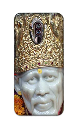 Image of PRINTFIDAA Sai Baba Lord Shiridi Great God Hinduism Hindu Religious Printed Designer Hard Case for Poco F1, Pocophone F1 Back Cover -(e) RPM1005