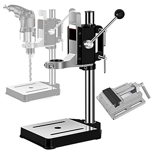 Bohrmaschinenständer, Bohrständer Bohrmaschinenständer für Handbohrmaschine mit Schraubstock, Einstellbare Werkbank-Reparaturwerkzeug