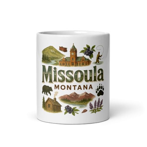 Missoula Montana Souvenir Ceramic Mug 11 oz