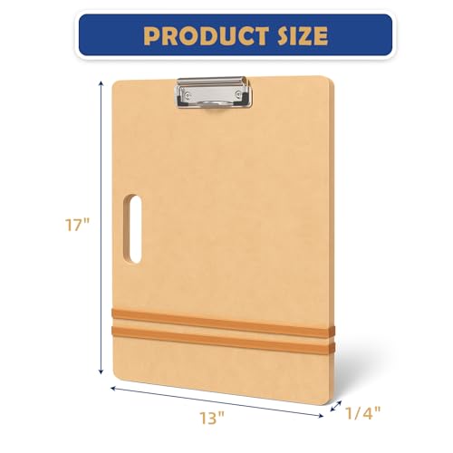 Falling in Art 13x17 Sketch Board, Drawing Tote Board for Artists with Sturdy Clip and Rubber Bands, Portable Art Clipboard for Classroom and Studio Drawing - Thumbnail 2