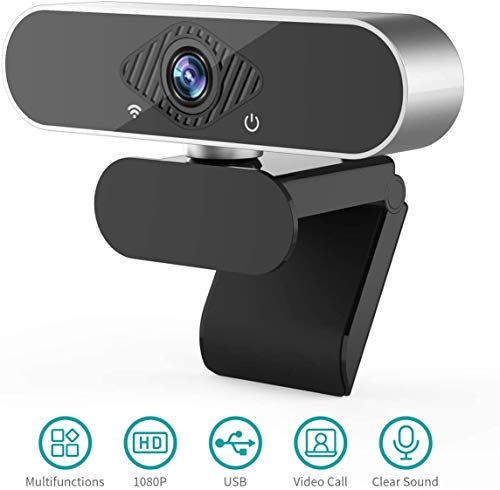 Webcam, 1080P USB Web Camera PC Camera with Microphone Web Cam for Gaming