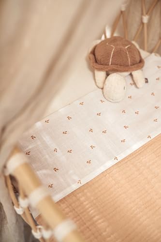 Jollein Kuscheltier Turtle - Knisterspielzeug - Rassel - Babyspielzeug zum Greifen - Schildkröte
