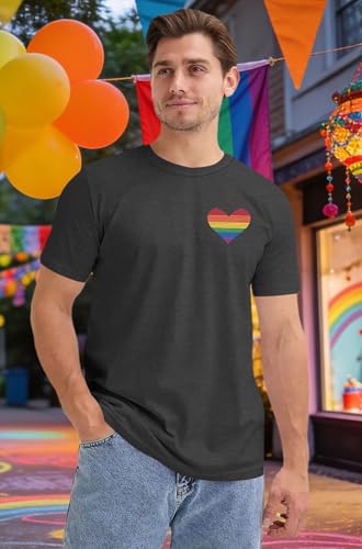 Image of Ithalt Pride Tank Top for Women LGBT Rainbow Flag Shirt Love Heart Graphic Tee Lesbian Gay Pride Sleeveless Vest