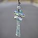 Rainbow Crystals Flower Car Pendants Lucky Hanging Rearview Mirror Pendant Car Decor Ornament…