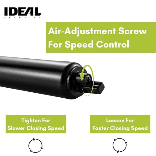 Ideal Security Screen Door Closer, 9\", Black