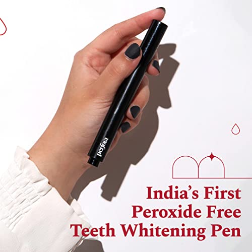 Image of Perfora Teeth Whitening Pen (Pack of 2) | Peroxide Free White Gel Pen| Teeth Whitening Products for Men & Women | Enamel Safe & Effective | Vegan | Stain Remover and Teeth Whitener | Vanilla Mint