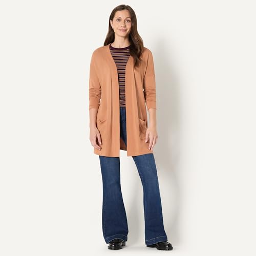 Image of Amazon Essentials Women's Relaxed-Fit Ultra-Lightweight Open-Front Cardigan