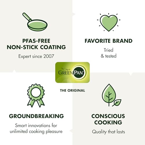 GreenPan APEX Wokpan Keramisch Antiaanbak met Diamanten, 28 cm, Geschikt voor Metalen Keukengerei, PFAS-Vrij, Inductiegeschikt, Ovenbestendig 220 °C, RVS-Greep, Matzwart
