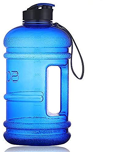Half Gallon Water Bottle Dishwasher Safe Tritan US BPA Free 2 Litre Big Water Bottles Leak Proof Reusable Large Water Jugs with Spout Gym Water Bottle for Sports Hydrate Water Bottle