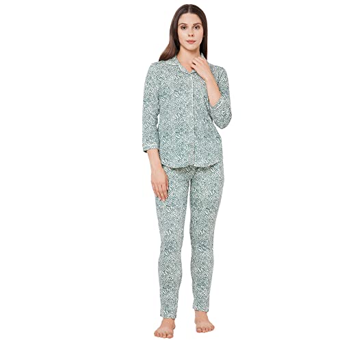 Image of Sweet Dreams Women's Cotton Printed Night Suit Set