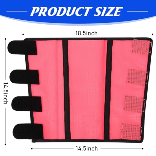 Image of Set of 20 Mesh Fly Boots for Horse Breathable Mesh Horse Boots Protective Horse Leg Wraps Horse Leggings for Preventing Flies and Mosquitoes Bites(Blue, Orange, Pink, Green)