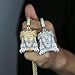 925 Sterling Silver Religious Jesus Head Necklace Jesus Head Pendant with Chain Head Face Christian Jewelry Jesus Piece Chain Jesus Pendant Necklace Faith Jewelry Hip Hop Face Charm for Women and Men (Rope Chain 24 Inch, Platinum Plated)