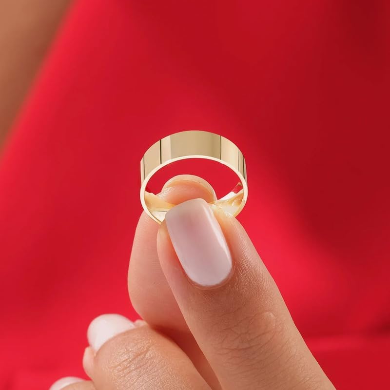 10K 14K 18K Solid Gold 2MM/3MM/4MM/5MM/6MM Polished Plain Wedding Band for Men Women Real Gold Flat Wedding Rings Comfort Fit Size 3-16