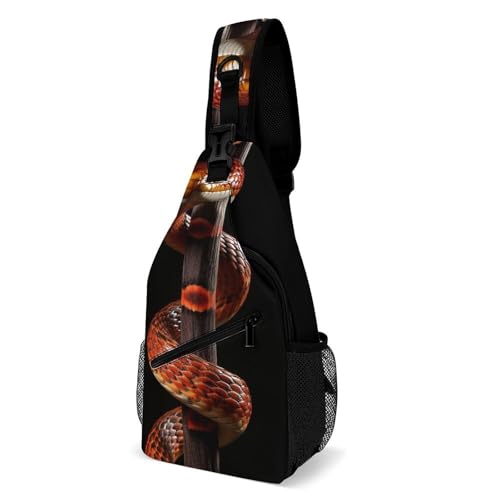 Mochila deportiva tipo sling blanca para hombres y mujeres