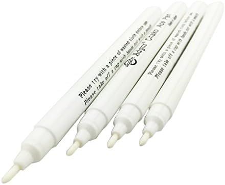 White Ink Disappearing Ink Fabric Marker Pen Water Soluble Chalk Marking Pen Auto-Vanishing Erasable Ink Temporary Marking Pen for Sewing Creating Washable Art and Lettering Handcraft Work