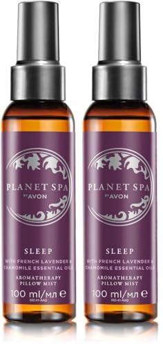 Image of Avon Planet Spa Sleep Ritual Pillow Mist 100ml | Relaxing Aroma | Infused With French Lavender | To Help With a Good Night’s Sleep | Cruelty Free (Pack of 2)