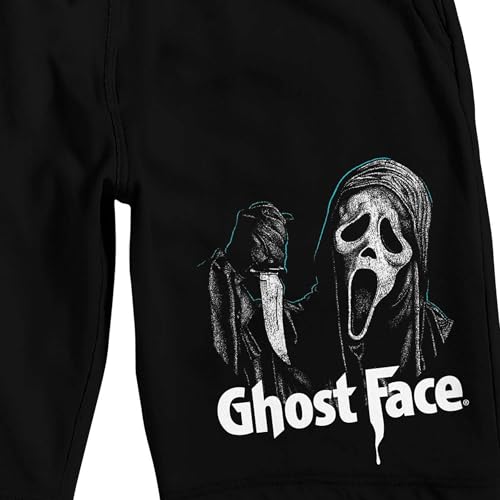 Bioworld Ghostface with Knife Adult Black Sleep Pajama Shorts2