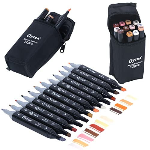 Oytra Oytra Alcohol Markers Dual Twin Tip Art Sketch Pens Touch Marker for ...