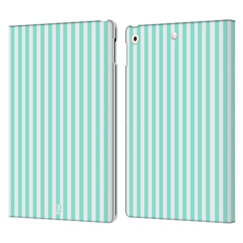 Étui iPad 10.2 rayures menthe pour travailler au café avec style