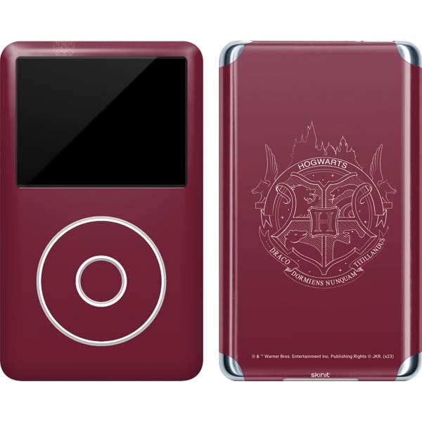 Skinit Decal MP3 Player Skin Compatible with iPod Classic (6th Gen) 80GB - Officially Licensed Warner Bros Hogwarts Crest Design