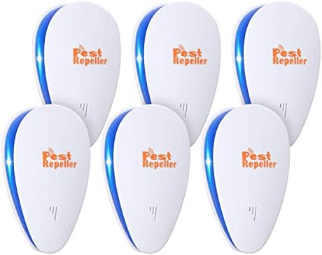 [2018 NEW]Ultrasonic Pest Repeller Plug in Pest Control - Electrical Mice Repellent & Bug Repellent in Pest Repellent - Ant Repellent for Mosquito,Mice,Rat,Flea,Fly,Roach,Spider- Eco-friendly(6 PACK)