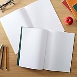 Rhino A4 Exercise Books, 64-Page/Top Half Blank & Bottom Half 15mm Lined Paper Notebook, 10-Pack, Office & School Stationery Supplies, Light Green - Image 6