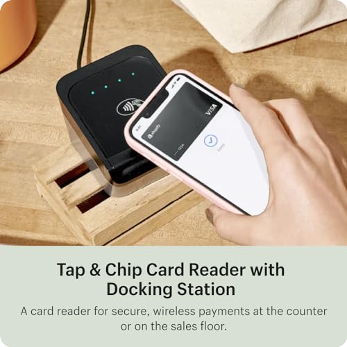 Shopify Tap & Chip Card Reader with Dock - Wireless Credit Card Reader for Retail Payments | Mobile & Countertop POS