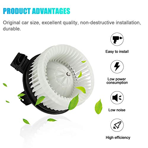 Image of AC Heater Blower Motor Replacement Compatible with Acura MDX RDX TL TSX, Honda Odyssey Pilot Accord R-V, Ram 1500 2500 3500, Ford Edge Fusion Compass, Jeep Compass Patriot Replaces # 25770668 700203