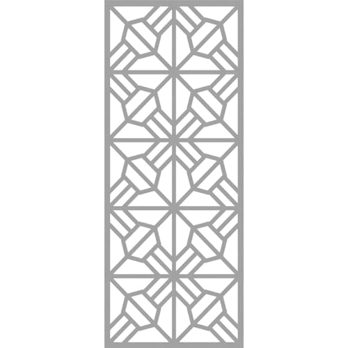 Image of 27 3 /8 inchW x 69 3 /8 inchH x 3 /8 inchT Auburn Decorative Fretwork Wall Panels in Architectural Grade PVC