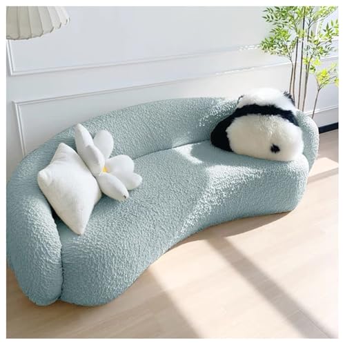 Housse de canapé incurvée extensible lavable respirante fil à bulles animaux