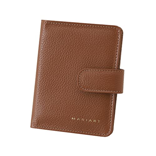 Carteira Feminina de Couro Bovino Legítimo p/Cartões, RG, CNH, Moedas e Cédulas Abertas Mariart 175N (Camel)