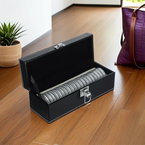 Boîte de rangement pour monnaie avec capsules protection jetons collection - 7