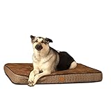 K&H Pet Products Superior Orthopedic Dog Bed Mocha Paw Bone Print Large 40 X 50 Inches