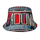 FSCEV Sombrero de pescador con imagen de licencia antigua, bonito sombrero...