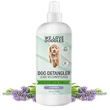 We Love Doodles Dog Detangler Spray - Leave-in Conditioner for Dogs - Dog Detangling Spray - Dematting Spray for Dogs - Tangle Remover - Made in The USA (Lavender)