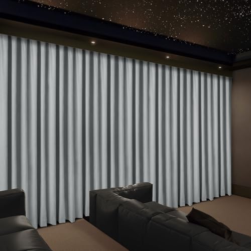 Macochico Silver Grey Velvet Stage Curtain