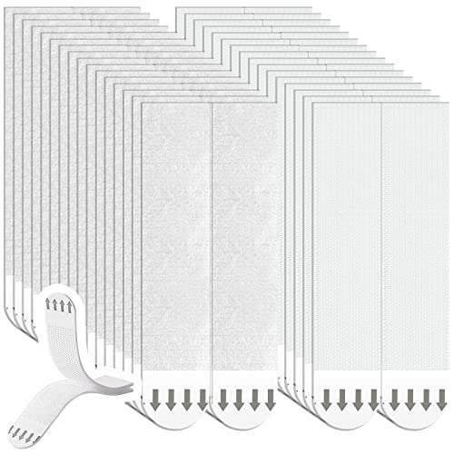 32 Pares Tiras para Colgar Cuadros, Tiras Adhesivas para Colgar Cuadros - Blanco Cover