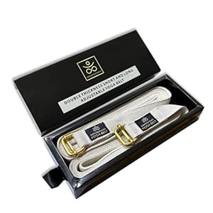 Samadhaan Yoga Strap with Durable Sliding Brass Buckle | Strong & Secure Yoga Strap | Double Thickness Adjustable Yoga…