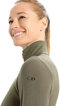 Icebreaker Core Heavyweight Half Zip LS Thermoshirt Dames
